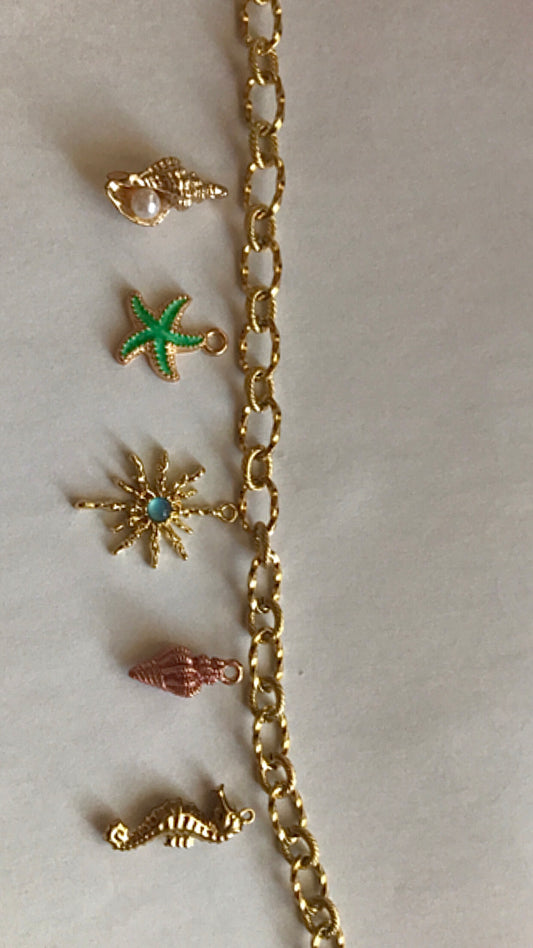 Collar Sirène con charms personalizables | Joyas marinas artesanales